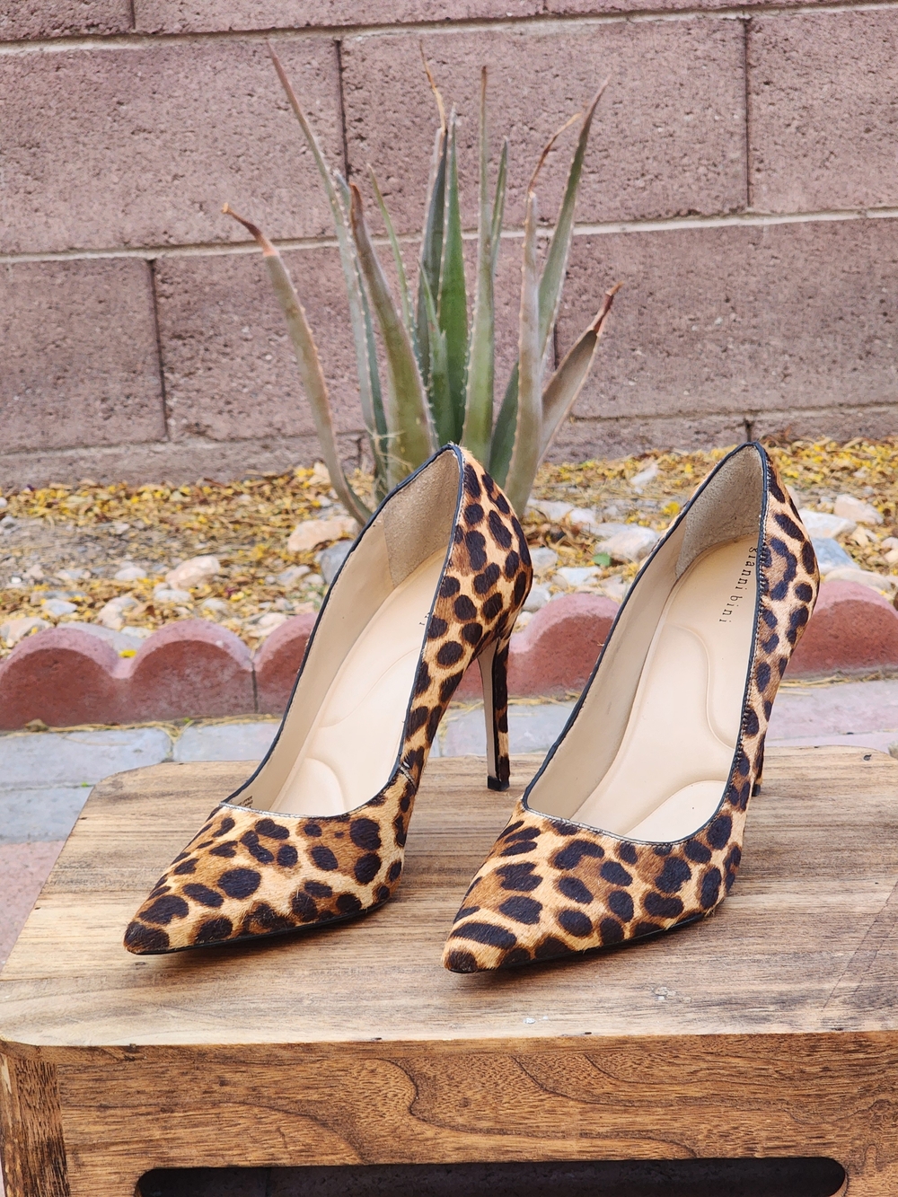 Gianni Bini Women's Leopard Print Women's Pointed-Toe Stiletto Pumps Size 10 - Picture 2 of 9